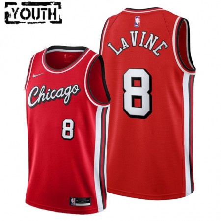 Kinder NBA Chicago Bulls Trikot Zach LaVine 8 Nike 2021-2022 City Edition Throwback Swingman